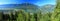 Mount Revelstoke National Park, Landscape Panorama of Columbia River Valley at Revelstoke, British Columbia, Canada