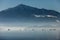 Mount Rigi seen from Zug with over the Zugersee