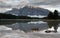 Mount Rundle and Two Jack Lake with early morning mood, Banff National Park, Alberta, Canada