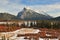 Mount Rundle and Vermilion Lakes in winter, Banff, AB