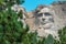 Mount Rushmore National Memorial Sculpture close up of Abraham Lincoln