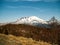 Mount Saint helens in a landscape view on a sunny afternoon in Washington state