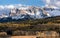 Mount Sneffels Range on the west end viewed from the Last Dollar Road, Colorado.