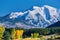 Mount Sopris autumn landscape in Colorado