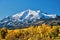 Mount Sopris autumn landscape in Colorado