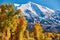 Mount Sopris autumn landscape in Colorado