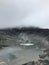 Mount Tangkuban Parahu with a Grey Skies