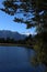 Mount Tasman seen through trees Lake Matheson, NZ