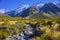 Mount Tasman Valleys , Aoraki Mt Cook national park Southern Alp