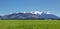 Mount Taylor and Mount Hutt scenery in south New Zealand