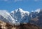 Mount Thamserku on the way to Everest base camp, Nepal