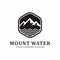 Mount and water logo design