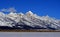 Mount Woodring of the Grand Tetons Peaks in Grand Tetons National Park