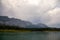 Mount Yamnuska and the Bow River in Bow Valley Provincial Park in the Canadian Rocky Mountains