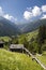 Mountaiin valley village in Austrian Alps