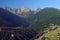 Mountaiin valley village in Austrian Alps