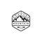 Mountain Adventure Badges logo template