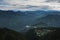 Mountain and Alpine landscape at Shimla, Himalaya mountain range north India