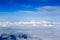 Mountain alps panorama with Matterhorn and Mont Blanc