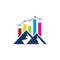 Mountain Analytic Logo Icon Design