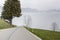 Mountain asphalt route - Switzerland.