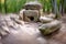 Mountain autumn landscape. Dolmens. Divnomorskoe. Krasnodar Territory.