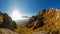 Mountain autumn landscape, panoramic view