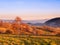 Mountain autumnal landscape, Sudetes mountain, Poland, Europe.