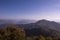 The mountain backgrounds with the soft light from the sky in the winter of Chiang Mai,