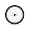 Mountain Bicycle Wheel with Polished Rims. 3D Realistic Vector Illustration