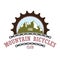 Mountain bicycles travel company logo