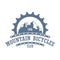 Mountain bicycles travel company logo