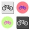 Mountain bike. flat vector icon