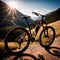 Mountain bike, off road bicycle sports extreme adventure hobby recreation in the outdoors