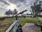 Mountain Bike Parked at Waterfront Park