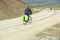 Mountain bike rides tibet, china - Stock Image