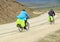 Mountain bike rides tibet, china - Stock Image