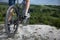 Mountain bike.Sport and healthy life.Extreme sports.Mountain bic