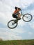 Mountain Biker jumping