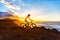 Mountain Biking Cyclist Woman Bike Trail Cycling