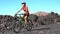 Mountain Biking MTB Cyclist Person Cycling on Biking Trail