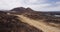 Mountain biking MTB cyclists cycling on bike trail path in nature