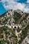 Mountain bridge in Carrara, Tuscany region, Italy.