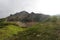 Mountain in caldera of extinct volcano