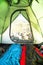 Mountain Camping Tent Inside View