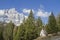Mountain chapel in Dolomites