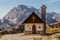 Mountain Chapel-Tre Cime Lavaredo,Dolomites,Italy