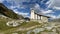 The mountain church close to Tiefenbach glacier