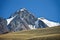 Mountain, cliffs, glaciers and snowfields in the Tien Shan