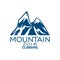 Mountain climbing alpine sport vector icon